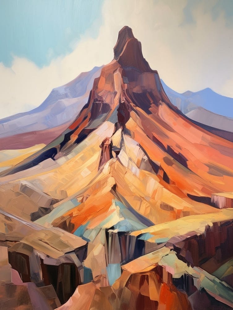 Mount Teide Spain 3 Mountain Painting