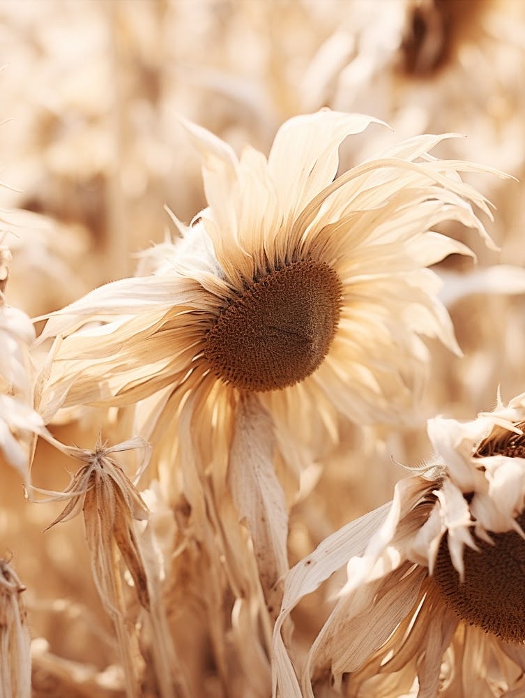 Boho Dried Flowers Sunflower 2