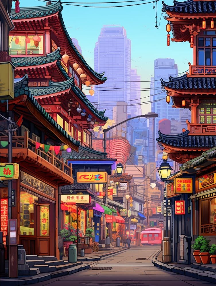 Seoul Pixel Art 4