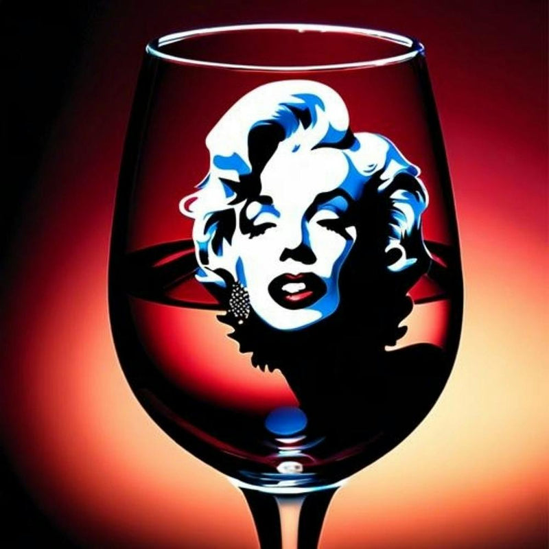 Marilyn Monroe Wine Glass