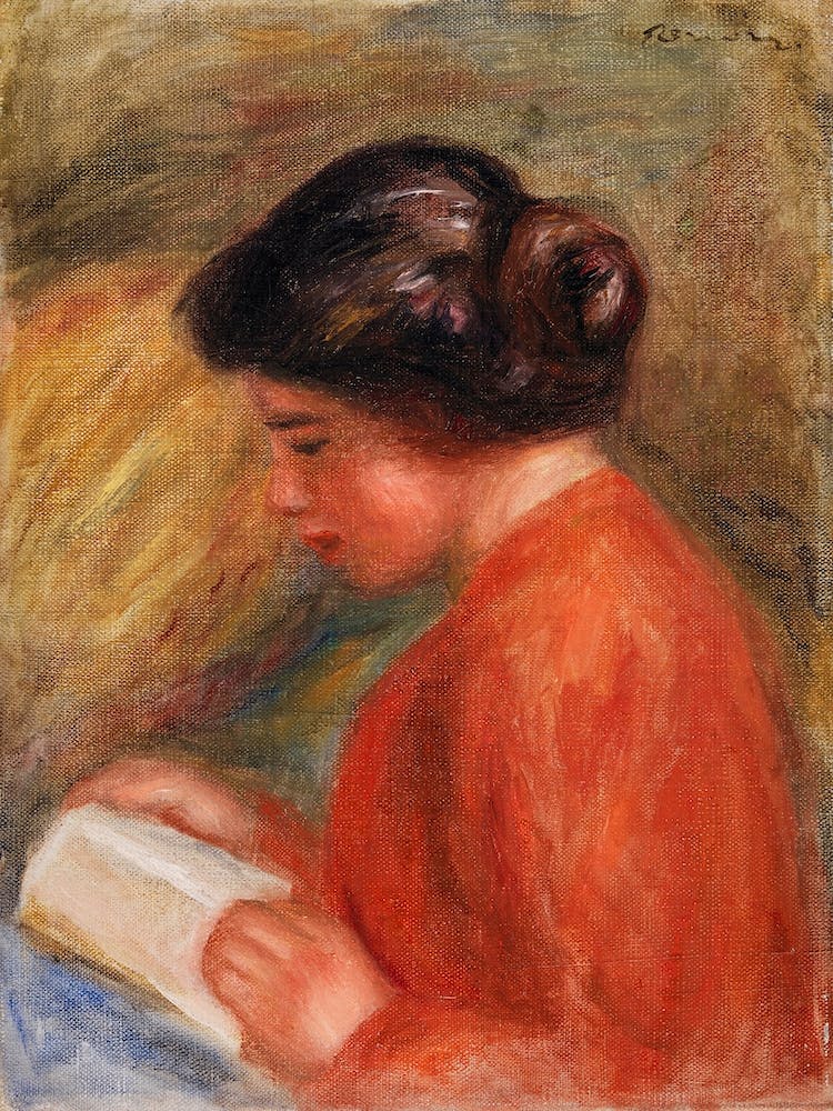 Young Woman Reading (1909), Pierre Auguste Renoir