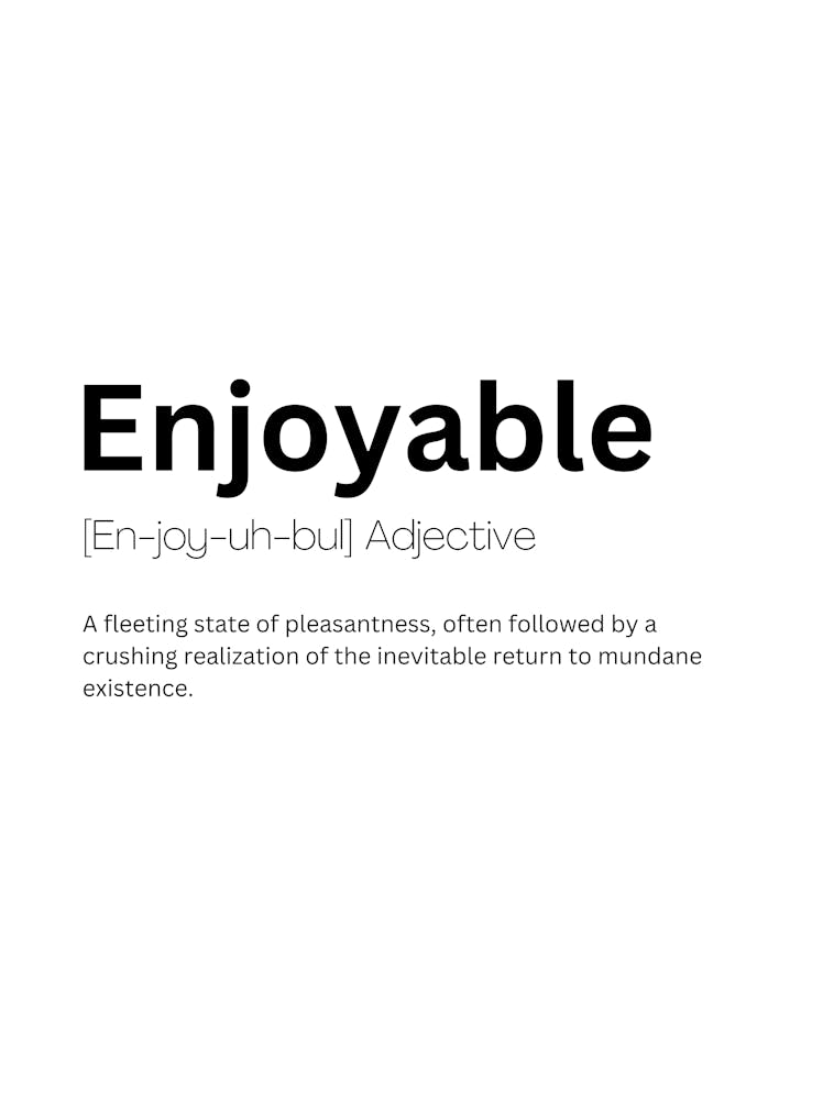 Enjoyable Definition Meaning