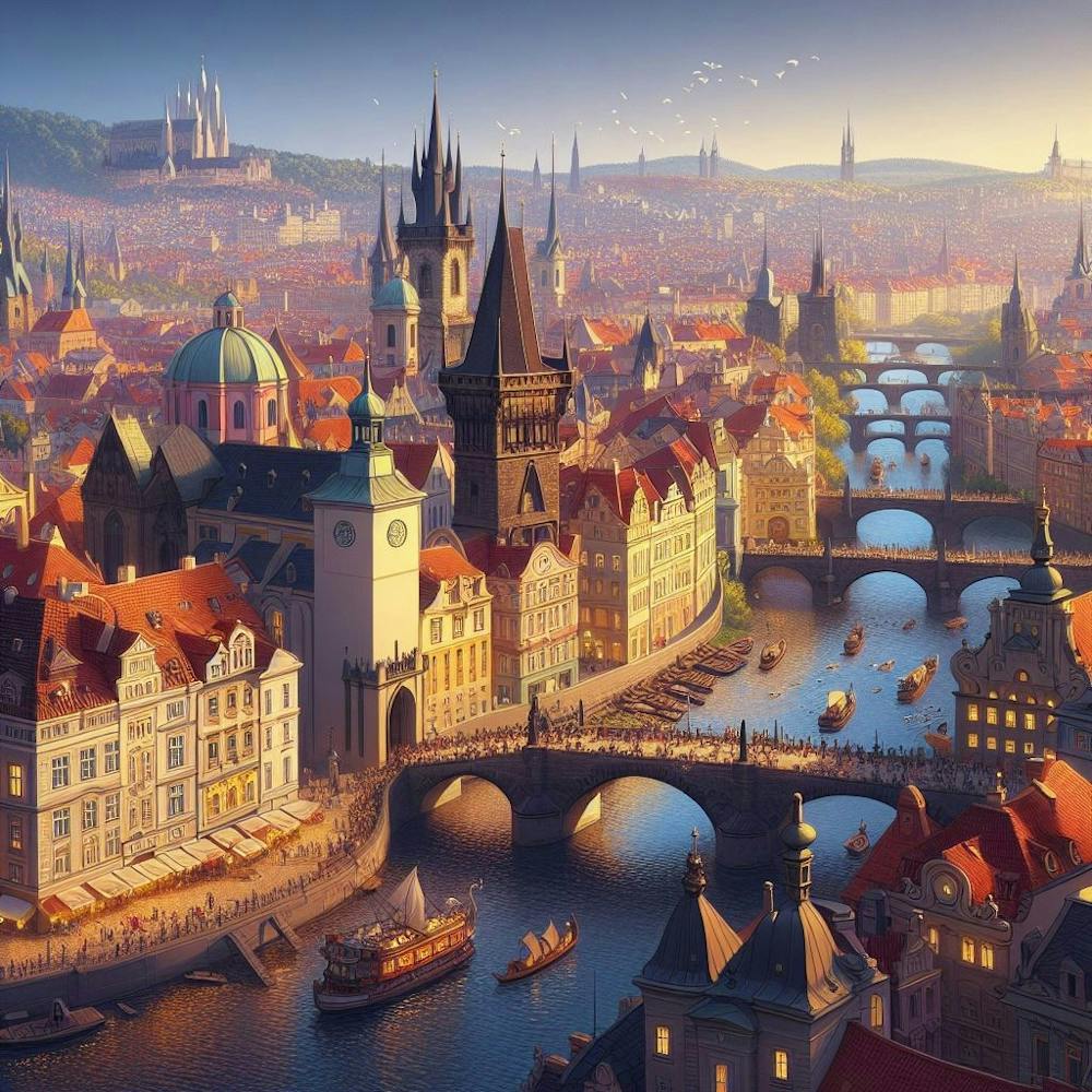 Castle Canvas: Prague Panorama