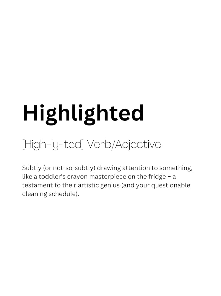 Hervorgehobene Definition Bedeutung