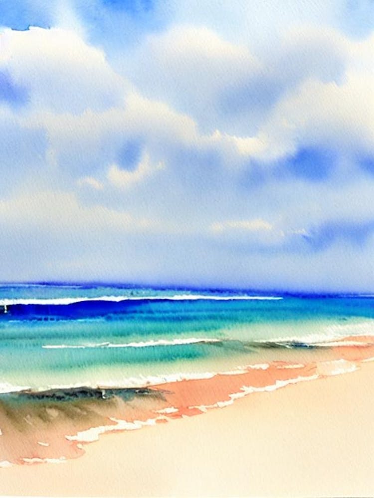Casuarina Beach, Australien Aquarell