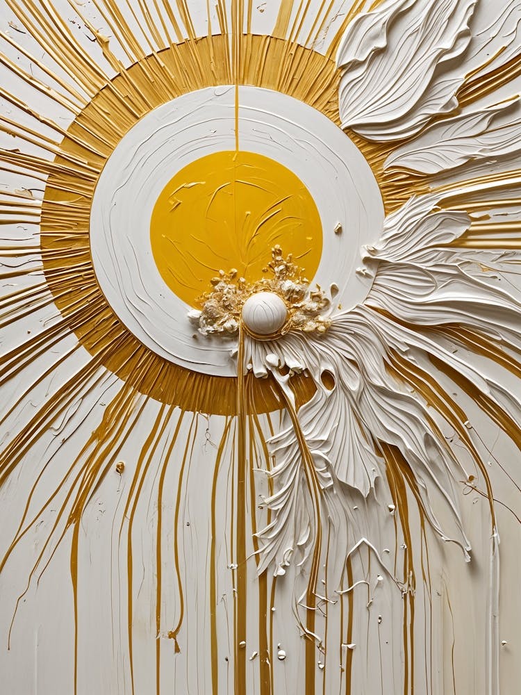 Painted Sun As Flower no3