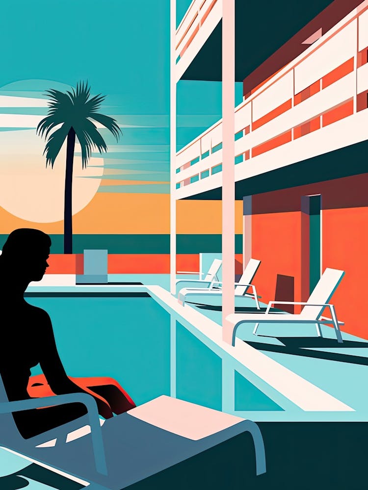 Myrtle Beach South Carolina, Usa, Bold Outlines 4