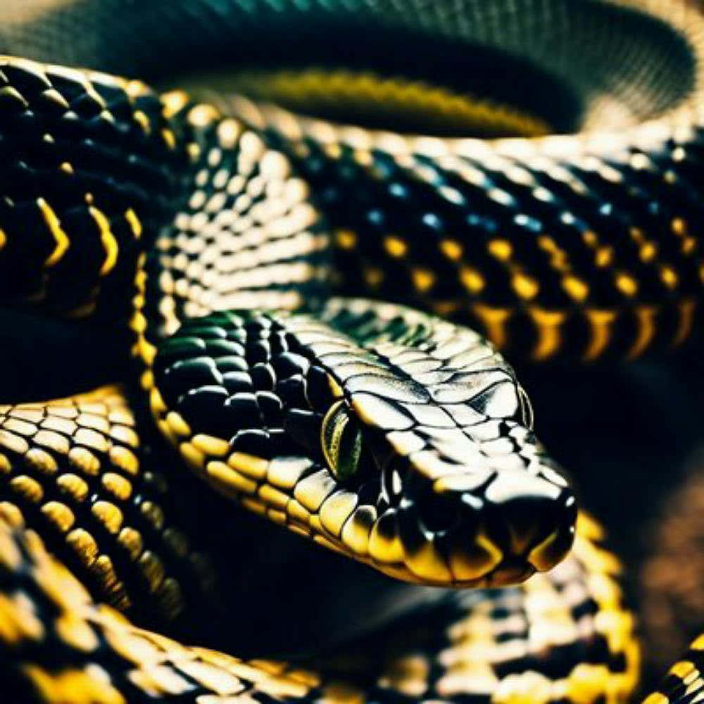 Black And Yellow Snake