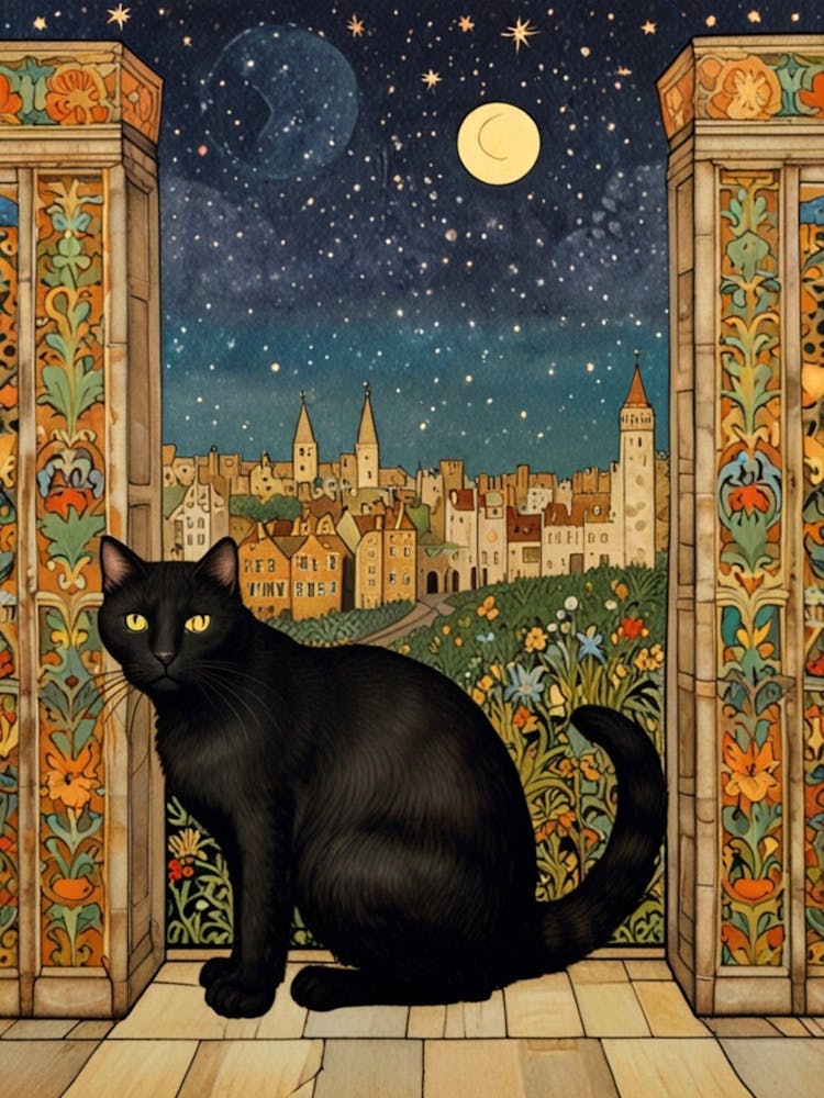 Cat In The Moonlight 2