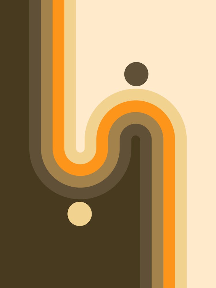 Midcentury Modern Geometric Arch Sun Abstract 4 In Vintage Vibes 01