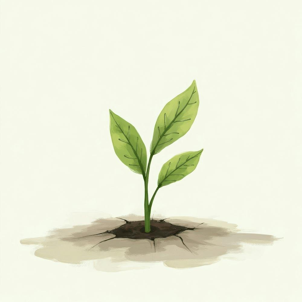 Illustration Of A Young Plant
