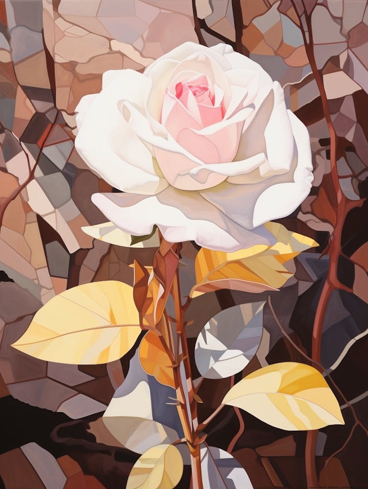 Rose 5 Flower Painting