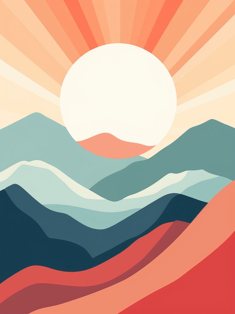 Sunrise Over Mountains