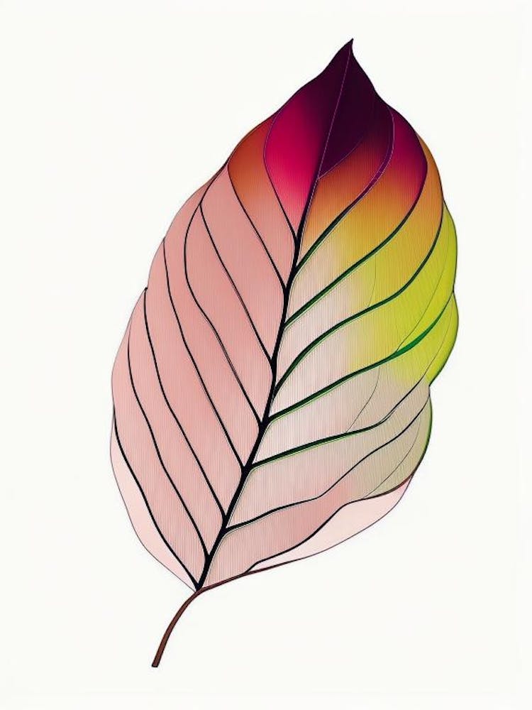Rhododendron Leaf Abstract