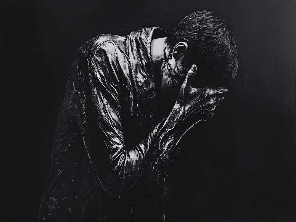 Man Holding His Head