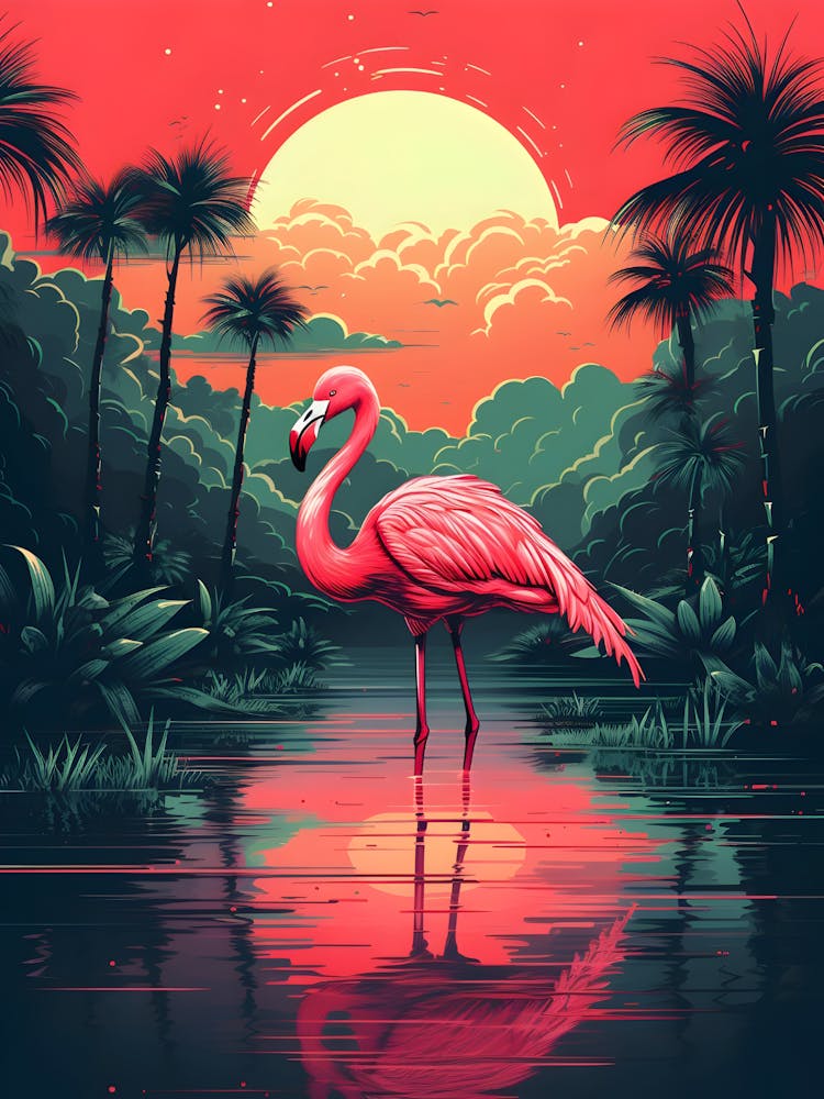 Pink Flamingo 4