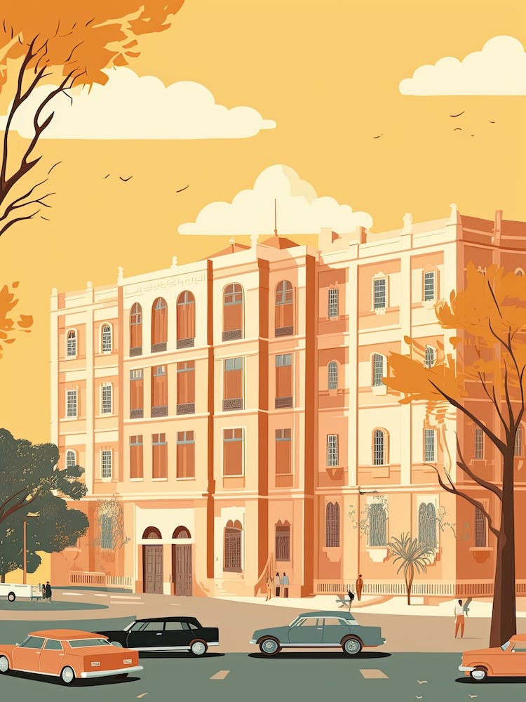 Ahmedabad Indien Reiseillustration 2