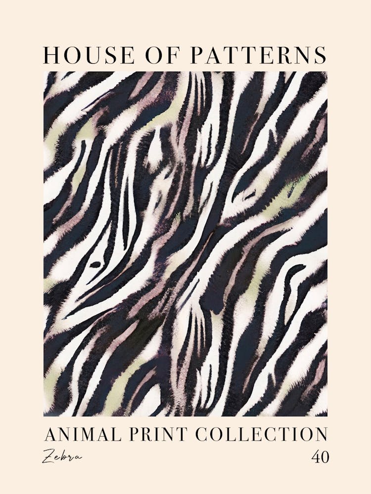 House Of Patterns Zebra Animal Print Pattern 7