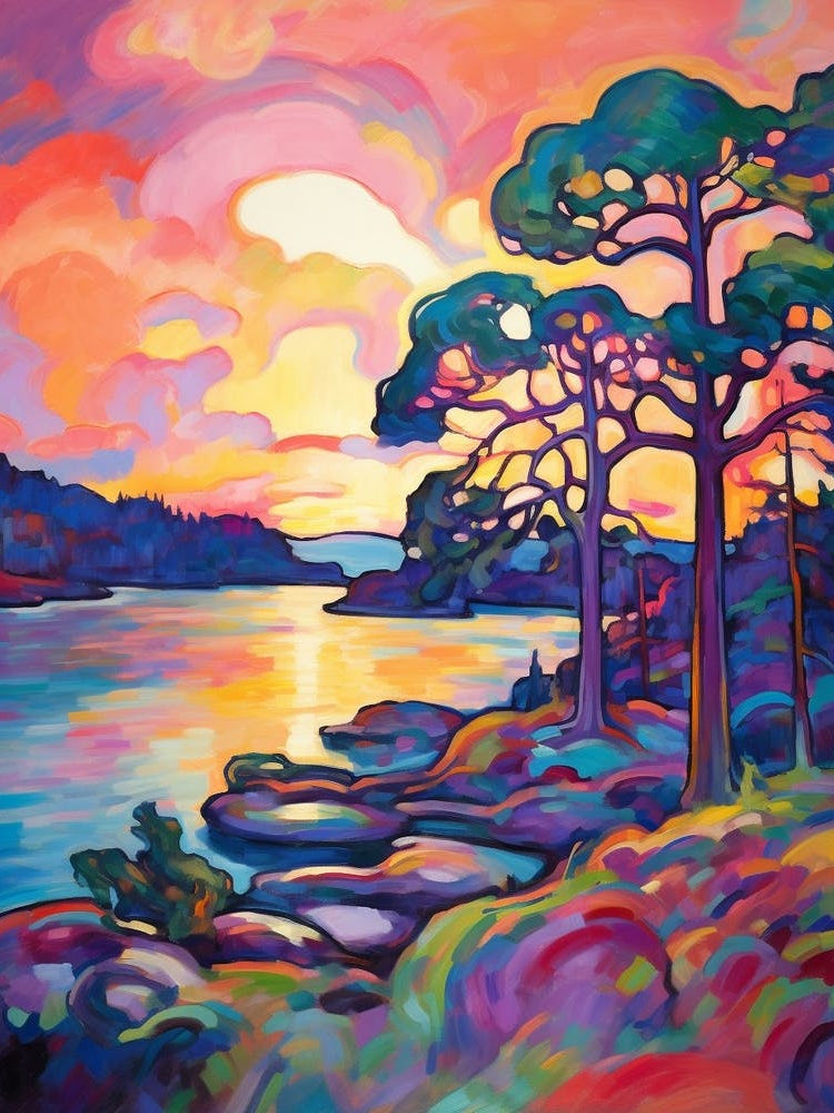 San Juan Islands Retro Pop Art 5