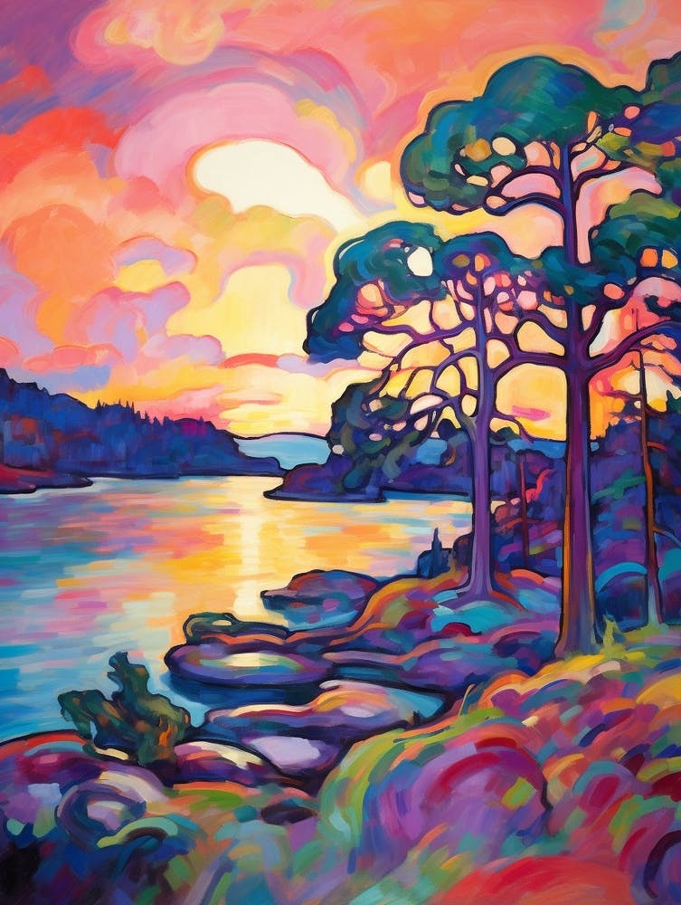 San Juan Islands Retro Pop Art 5