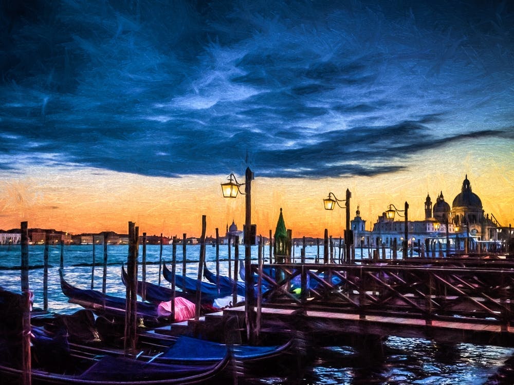 Twilight Over San Marco Waterfront Venice