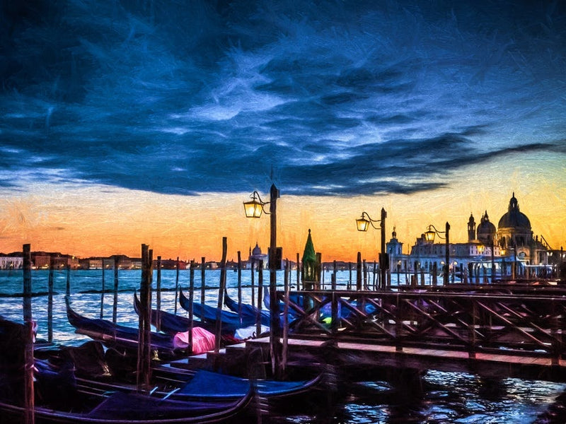 Twilight Over San Marco Waterfront Venice