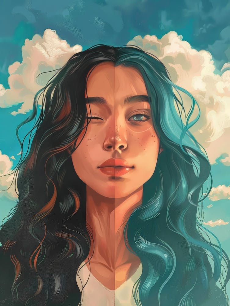 Girl With Blue Hair 15