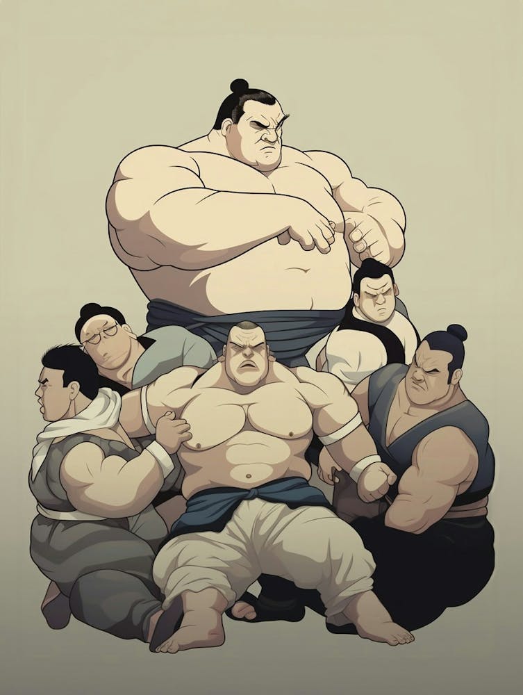 Sumo Wrestlers Japanese 6