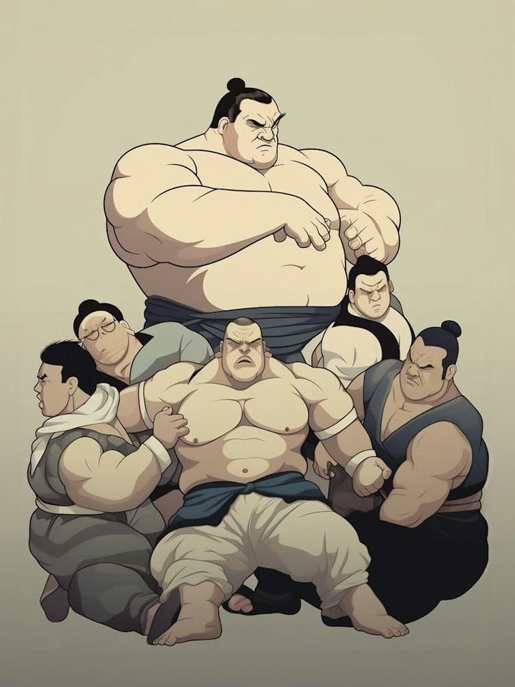 Sumo Wrestlers Japanese 6