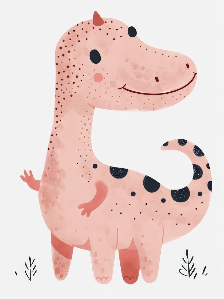 Cute Dinosaur Canvas Print 1