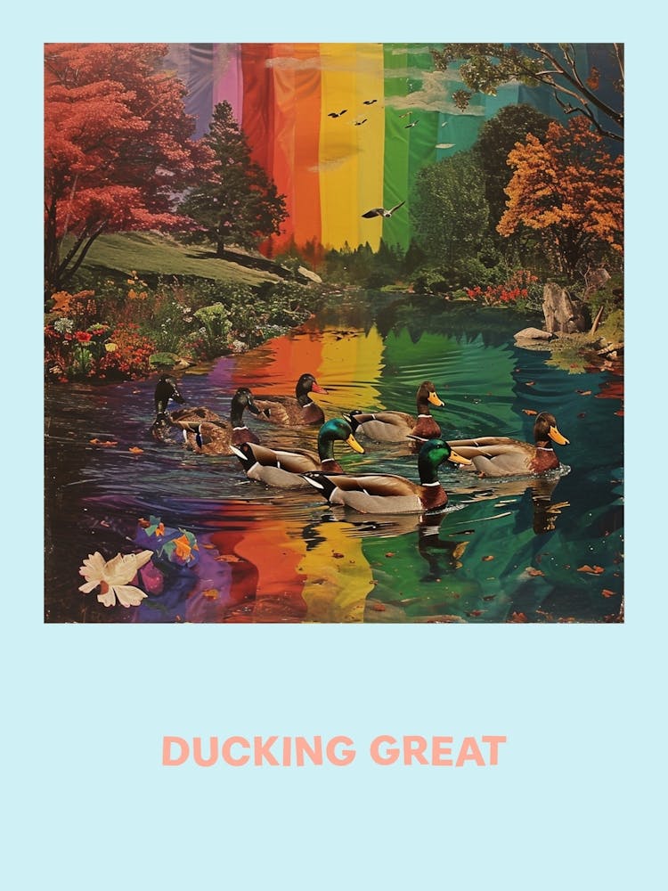 Ducking Great Rainbow Poster 4