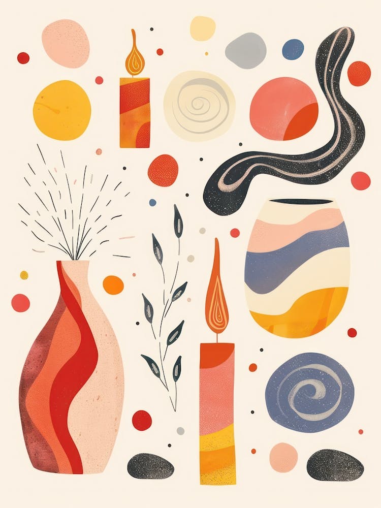 Abstract Vases And Objects 8