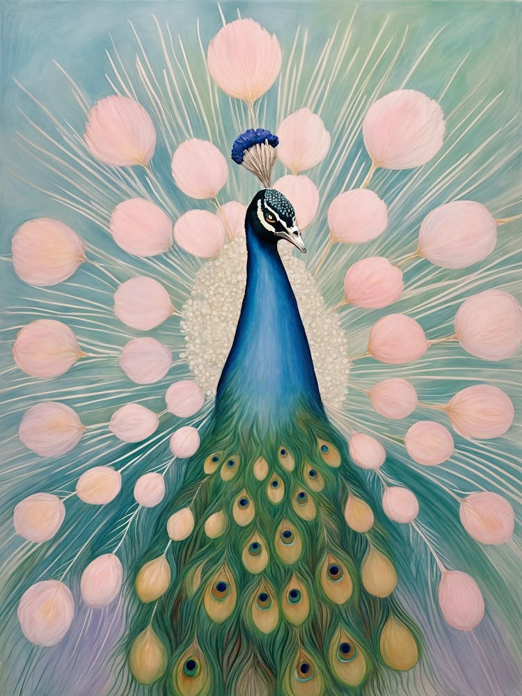 Peacock In Pink