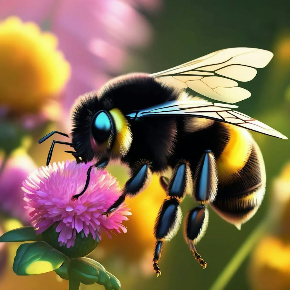 Bee On Flower 1