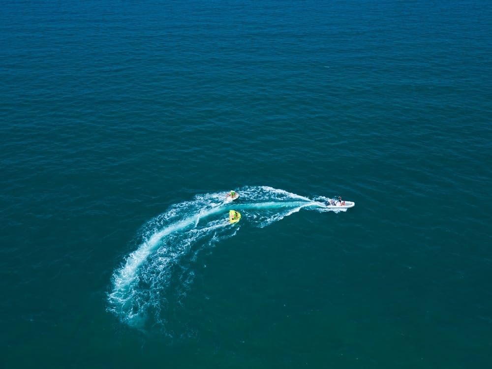 Summer Sea Aerial View. Rimini, Italy