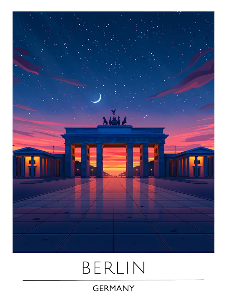 Berlin At Sunset