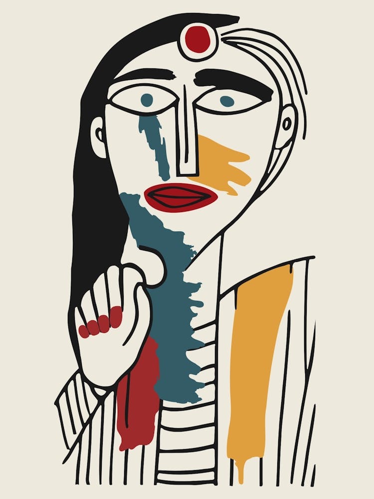 Abstract expression of women