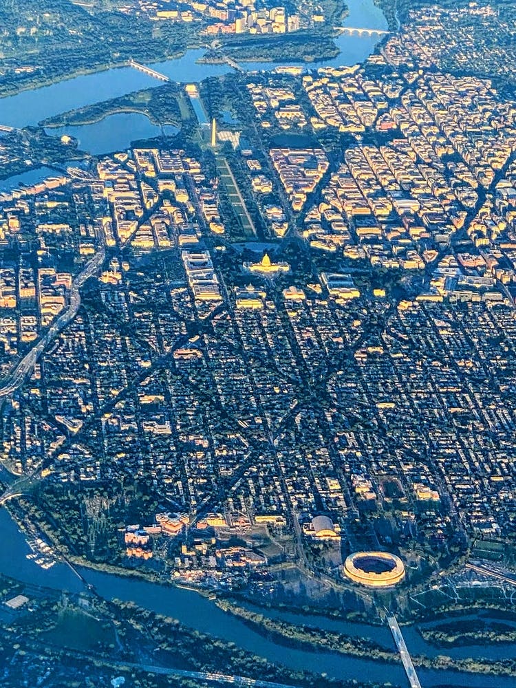 Flying Over Washington, DC (Shots From Planes Series)