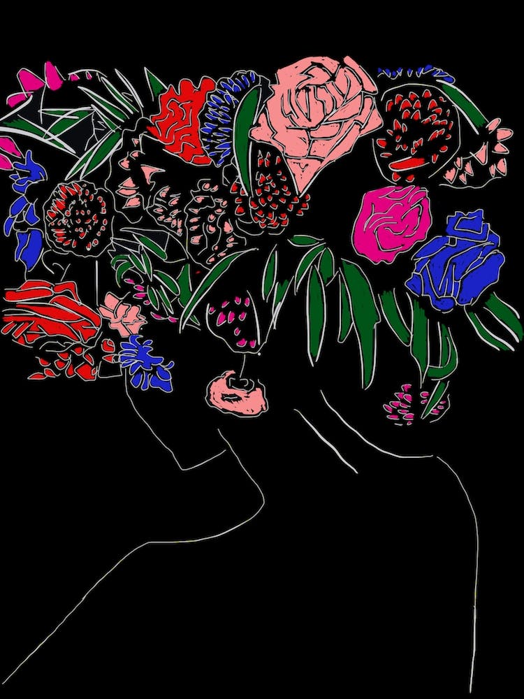 Flowers In Her Hair