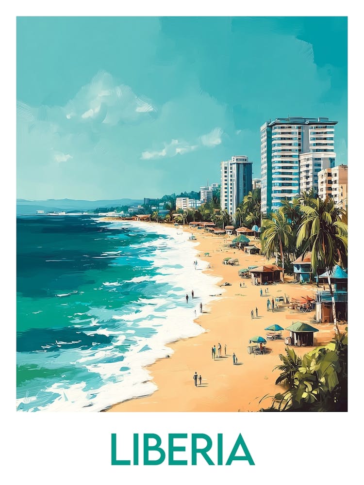 Affiche de voyage Liberia