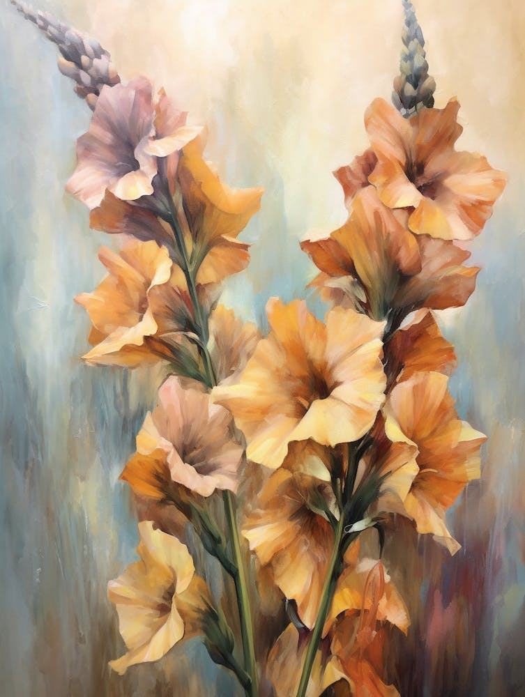 Fall Flower Painting Delphinium 2
