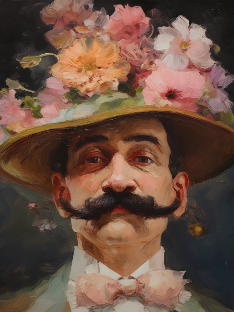 Man With Flowers On His Head 2