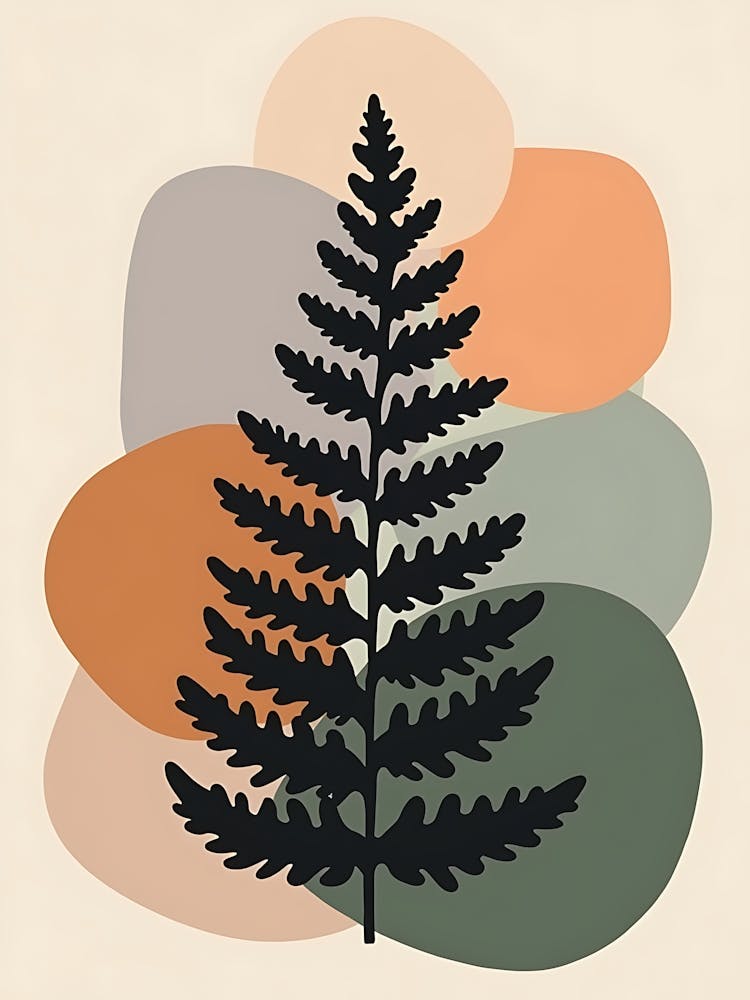 Soft Abstract Foliage for Modern Earthy Interiors