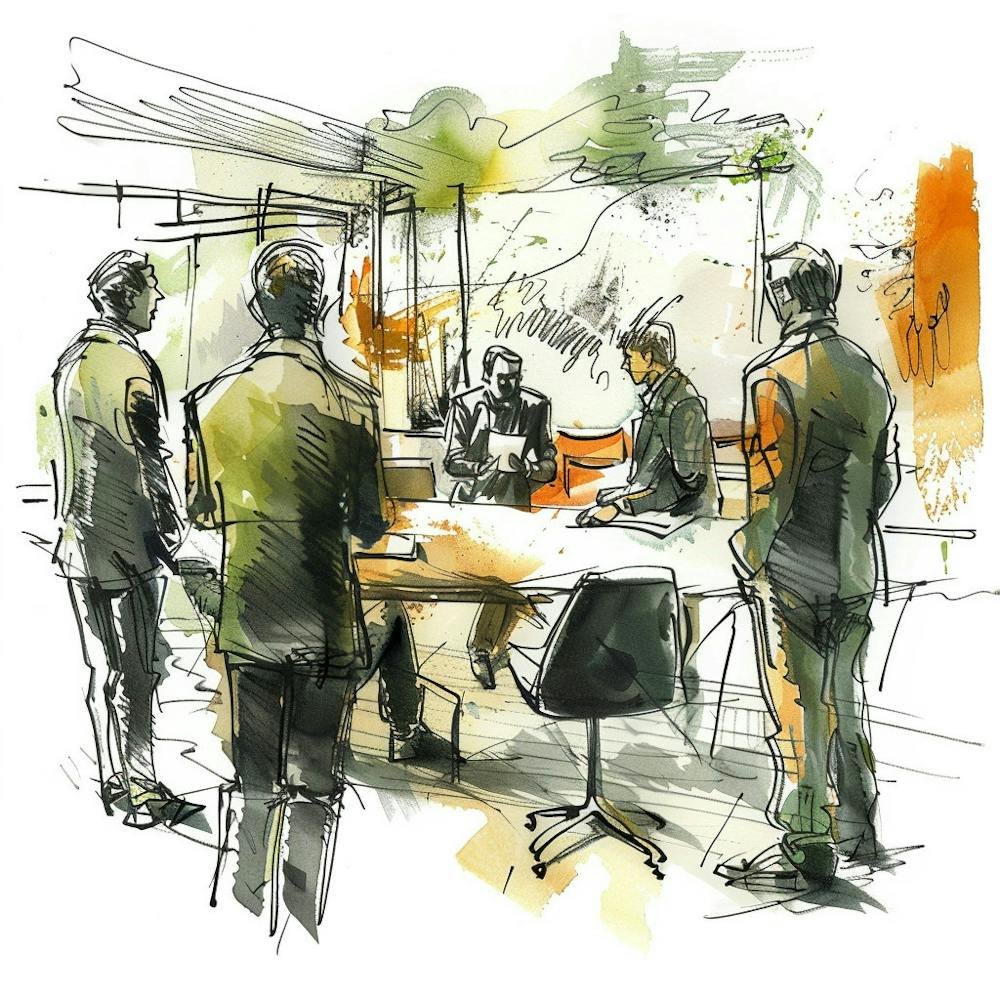 Illustration Esquisse Dessinée à la Main de Délégation de Tâches 1718669447 4