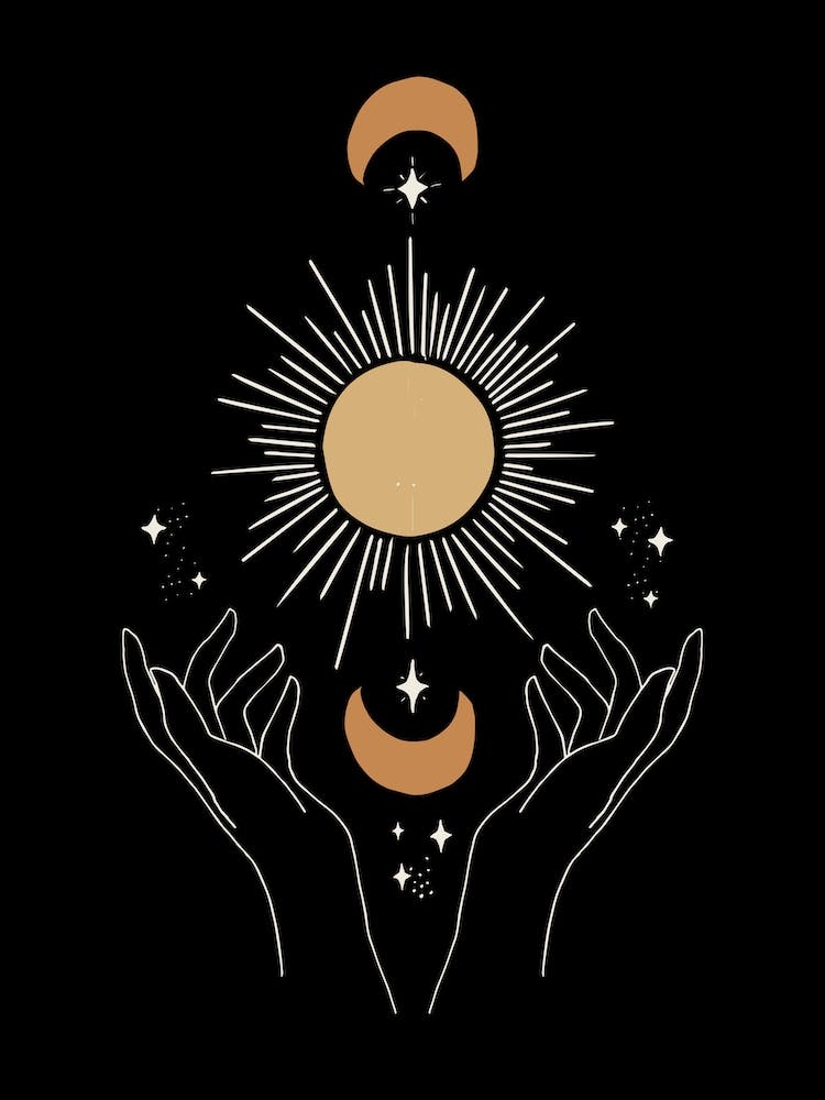 Hands Celestial Offering Dark