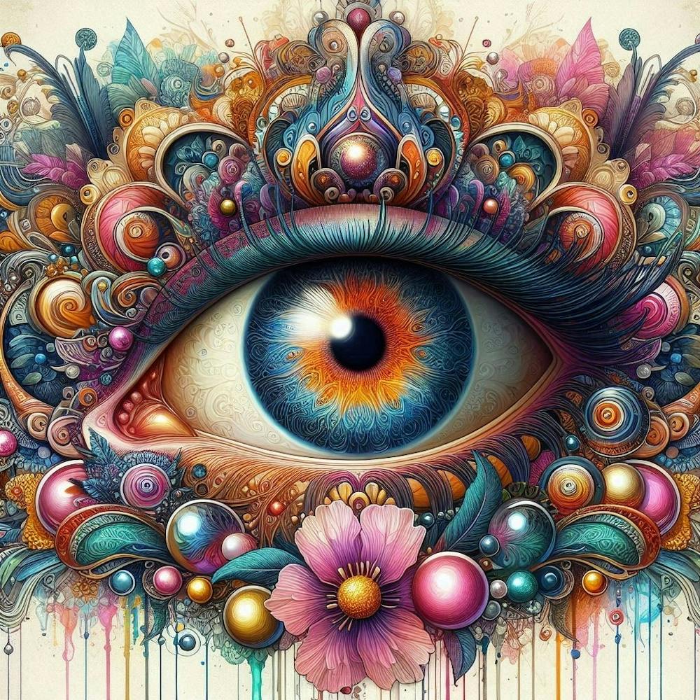 Psychedelisches Auge