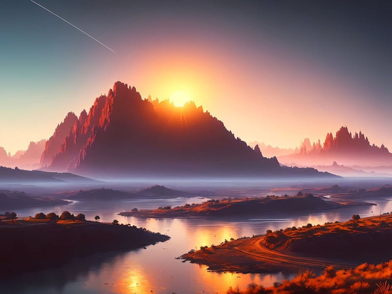 Sunrise In The Mountains 4