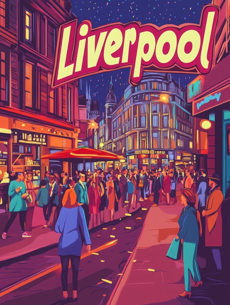 Aihrgdesign A 1970s Inspired Travel Poster For Liverpool 5