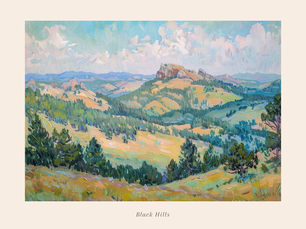 Western Landscapes Black Hills South Dakota 2 Poster