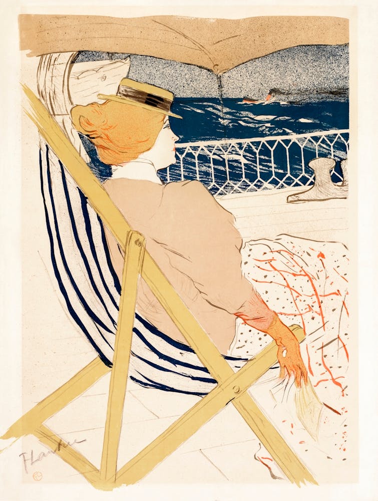 Woman In A Deck Chair